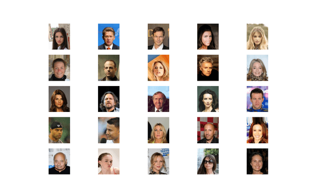 CelebA dataset sample